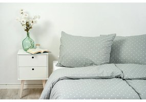 Stanex Pościel z kory Szara kropka, 140 x 220 cm, 70 x 90 cm