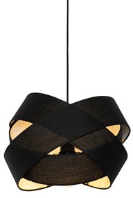 Nowoczesna lampa wisząca czarna - Cloth