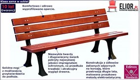 Ławka ogrodowa 180 cm 7 kolorów Alteri