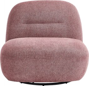 Fotel obrotowy  z czerwonej tkaniny teksturowanej POZETI