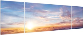 Obraz - Zachód słońca ponad chmurami (170x50 cm)