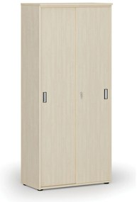 Szafa z drzwiami przesuwnymi PRIMO WOOD, 800 x 420 x 1781 mm, brzoza