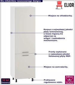 Szafka do zabudowy lodówki kaszmirowa C6-N50