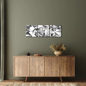 Obraz abstrakcji 3D (z zegarem) (90x30 cm)