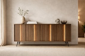 Komoda Flaro 183 cm z oświetleniem - dąb dunin