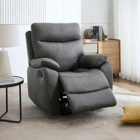 Fotel rozkładany 4092 GREY3, vintage, szary
