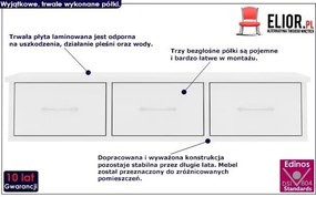 Półka ścienna z szufladami Toss 3X Esto