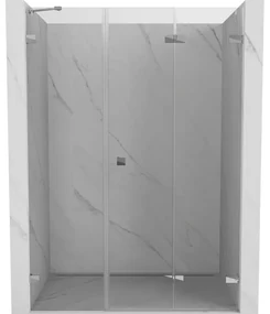 Mexen Lunar-F drzwi prysznicowe składane prawe 150 cm, transparent, chrom - 836S-150-050-01-00-P