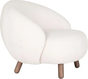 Kremowy fotel z podnóżkiem Savona – House Nordic