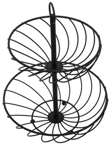 Etażerka metalowa, 2 poziomy, wys. 30 cm