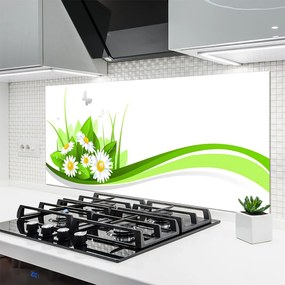 Panel Szklany do Kuchni Abstrakcyjna Gra Kształtów