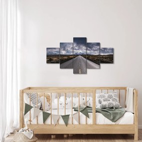 Obraz drogi na pustyni (125x70 cm)