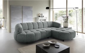 Narożnik VELPA S z elektryczną regulacją siedziska Prawostronny wolnostojący w tkaninie PUENTE 92 WERSAL