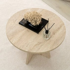 Stolik konferencyjny Mushroom Travertine