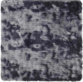 Ciemnoszary dywan z długim włosiem 200x200 P9-F85
