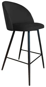Hoker niski CLAUDINE VELVET czarny ATOS