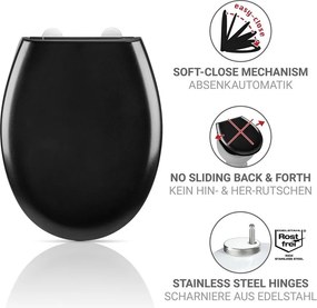 Deska sedesowa wolnoopadająca 37 x 44,5 cm Rieti – Wenko