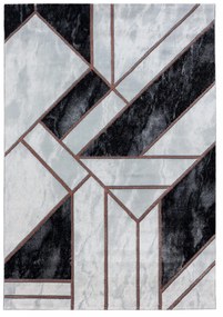 Dywan ekskluzywny Naxos geometria szaro-brązowy 80 cm x 150 cm