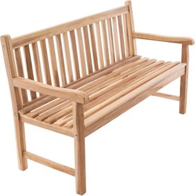 Ławka ogrodowa DIVERO 3-osobowa drewniana 150 cm