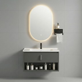 Zestaw mebli łazienkowych z Umywalką Toledo 60cm Szary