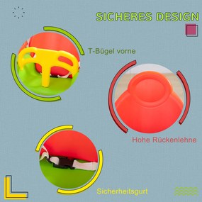 Outsunny Wielofunkcyjna Huśtawka Dziecięca 3w1 - Zielono-Żółto-Pomarańczowa, Regulowany Sznurek - Zabawa na Świeżym Powietrzu