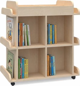 Mobilna biblioteczka dwustronna do przedszkola Smart, index KC-BM-2P-PD