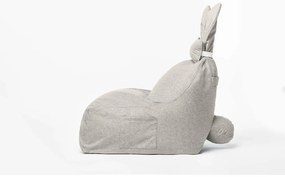 Beżowy worek do siedzenia dla dzieci The Brooklyn Kids Funny Bunny