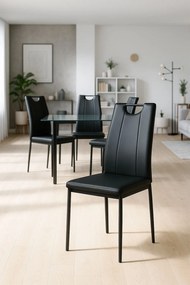 Pakiet 4 Krzese Risol Skóra Syntetyczna