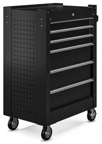 Wózek narzędziowy JOE, 680 x 995 x 460 mm, All Black: czarny