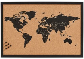 Tablica korkowa na notatki World, 60x40 cm, ZELLER