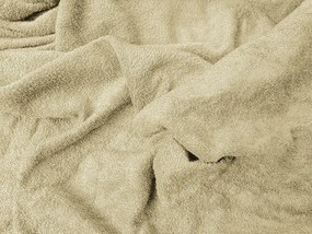 PrzytulneMieszkanie.pl Prześcieradło frotte EXCLUSIVE kremowe 90 x 200 cm
