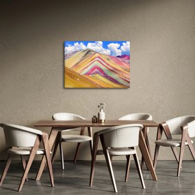 Obraz - Rainbow Mountain, Peru (70x50 cm)