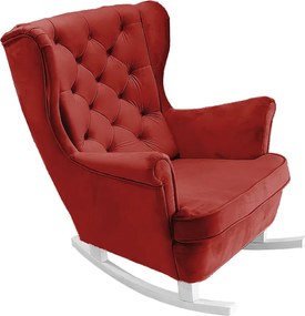 Fotel Relax z Tapicerowanym Siedzeniem i Podłokietnikami, Fotel TV 102x81x95cm Bordowy_29834