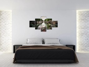 Obraz roweru w mieście (125x70 cm)