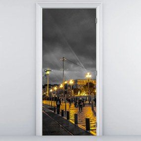 Fototapeta na drzwi - Diabelski młyn w ciemności (95x205cm)