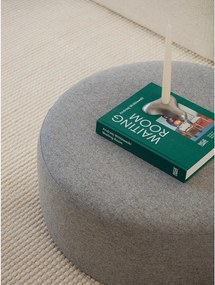 Szary wełniany puf Folk – noo.ma