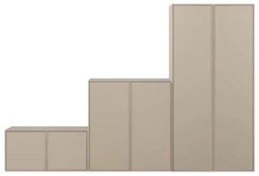 Kremowa szafa modułowa z litego drewna sosnowego 300x200 cm Daily – vtwonen