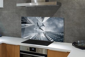 Panel nad Blat Kuchenny Samolot nad Miastem pod Chmurami