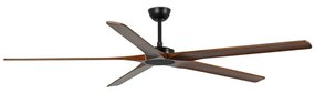 FARO 34190WT - Wentylator sufitowy BIGWOOD XL sosna/czarny pr. 200 cm WT + DO