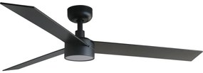 FARO 34298WT-1TW - LED Ściemnialny wentylator RUDDER L LED/18W/230V czarny śr. 132 cm WT + pilot