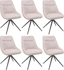 Krzesło do jadalni MCW-M65,  kremowo-beżowe