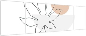 Obraz - Line art flowers N⁰3 (170x50 cm)