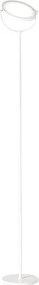 Plato - 30W ściemnialna lampa podłogowa LED, 3000K, 2968lm, wys. 190 cm, włącznik/wyłącznik nożny - Perenz - biała