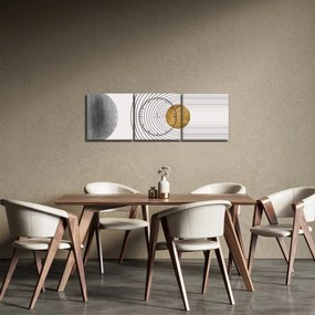 Obraz - Rustic Arches N⁰1 (z zegarem) (90x30 cm)