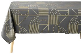 Obrus prostokątny z metalicznym nadrukiem LINEOR, 150 x 240 cm