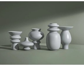 Niebieskoszary ceramiczny wazon Kähler Design Kontur, wys. 29 cm