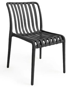 Plastikowe krzesło TREGO, antracytowe