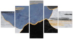 Obraz - Teksturowane kształty (125x70 cm)
