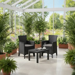 Zestaw ogrodowy FOREST, 3-częściowy, antracytowy I.P.A.E-Progarden