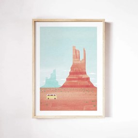 Plakat 30x40 cm Monument Valley – Travelposter